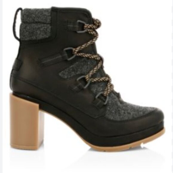 SOREL Blake Lace-Up Leather & Felt Boots